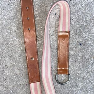 Ralph Lauren pink and white belt
